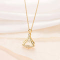 Rhinestone Decor Pendant Necklace